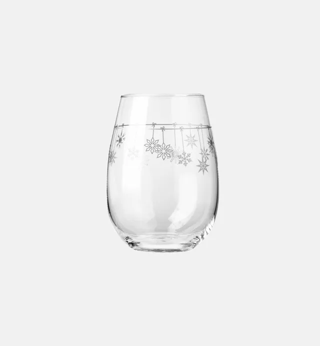 krosno-christmas-verre-eau-flocons-550-ml-imprim image 1