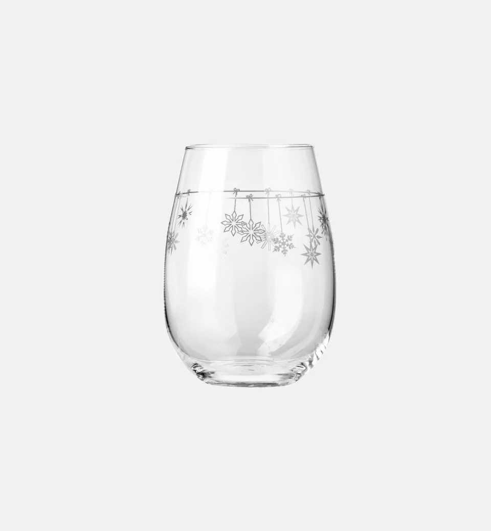 krosno-christmas-verre-eau-flocons-550-ml-imprim image 1