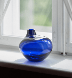 krosno-pebble-2017-vase-20-cm-cobalt image 6