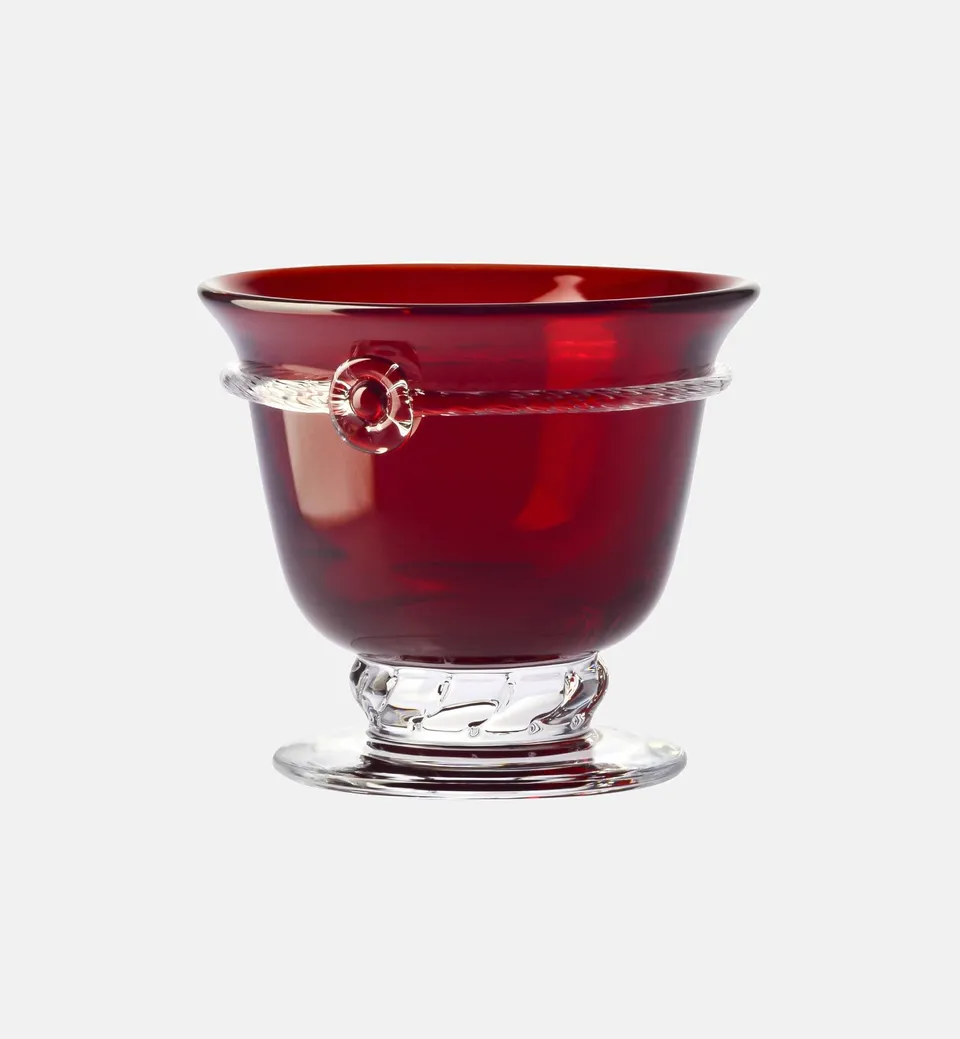 krosno-aurelia-saladier-verre-rubis-17-6-cm-sur-pied image 1