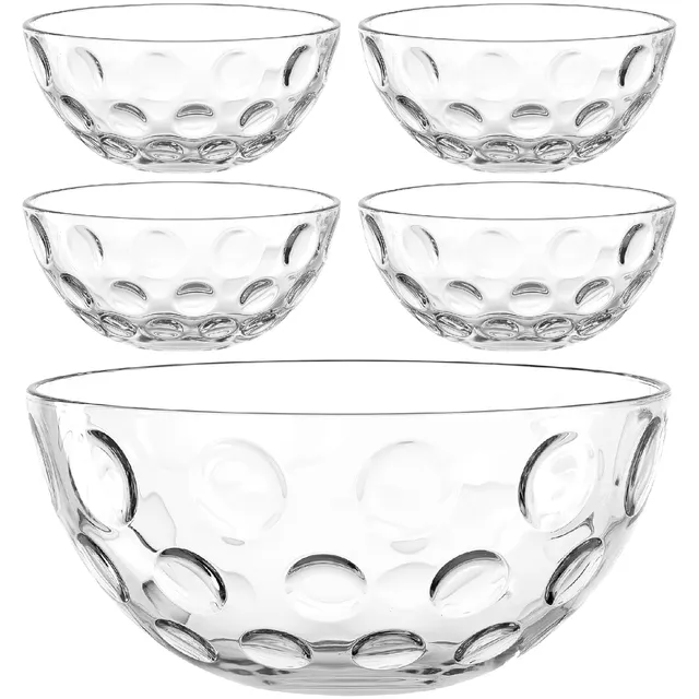 leonardo-cucina-optic-service-5-bols-verre-transparent image 1