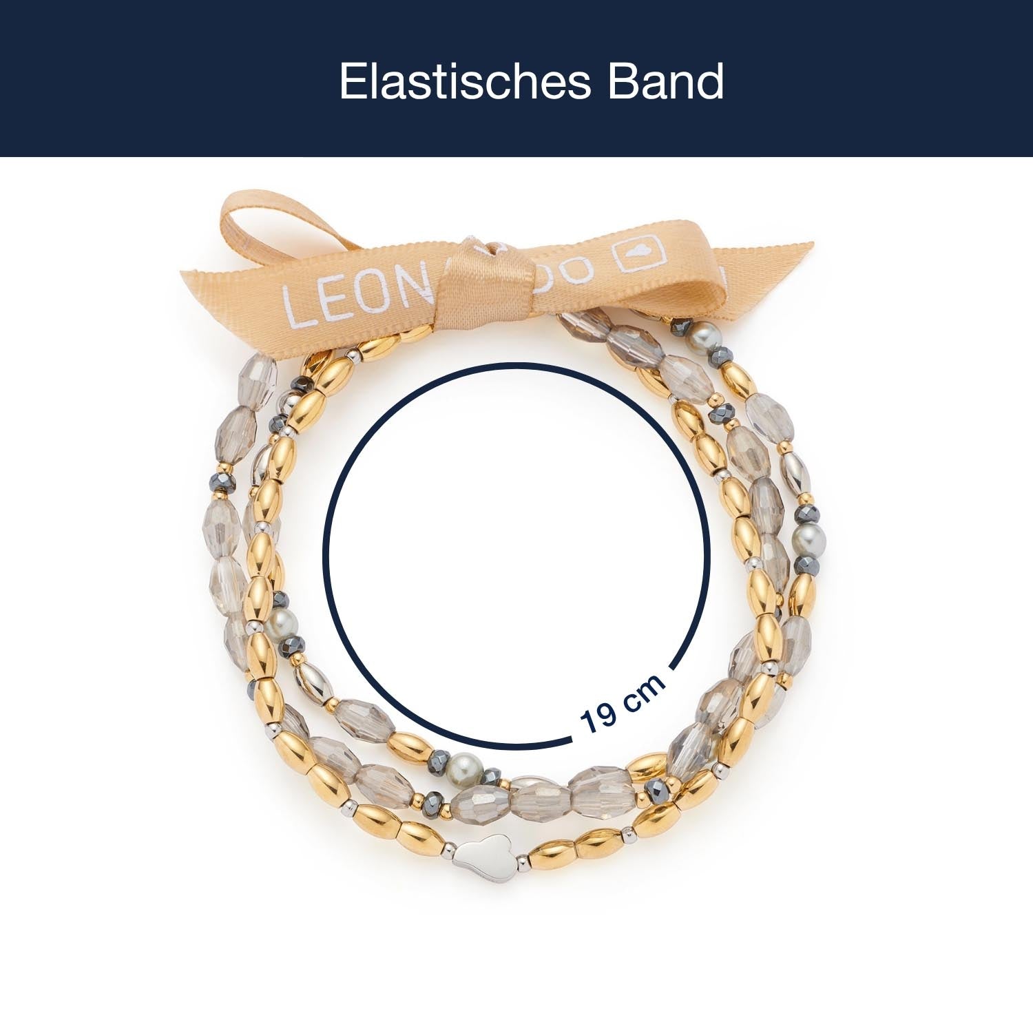 leonardo-agneta-bracelet-triple-bicolore-or-gris image 4
