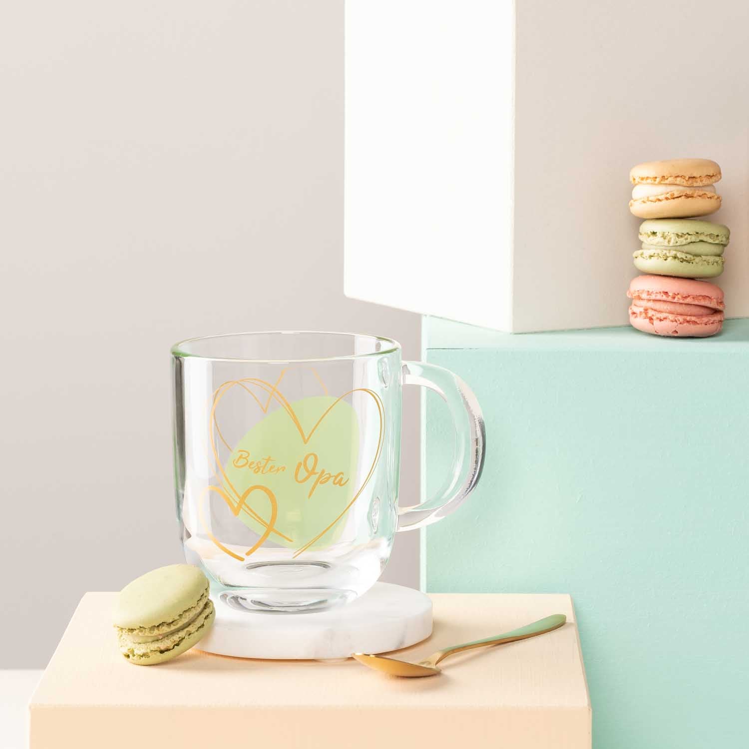 leonardo-emozione-tasse-verte-400-ml-bester-opa-meilleur-papi image 2