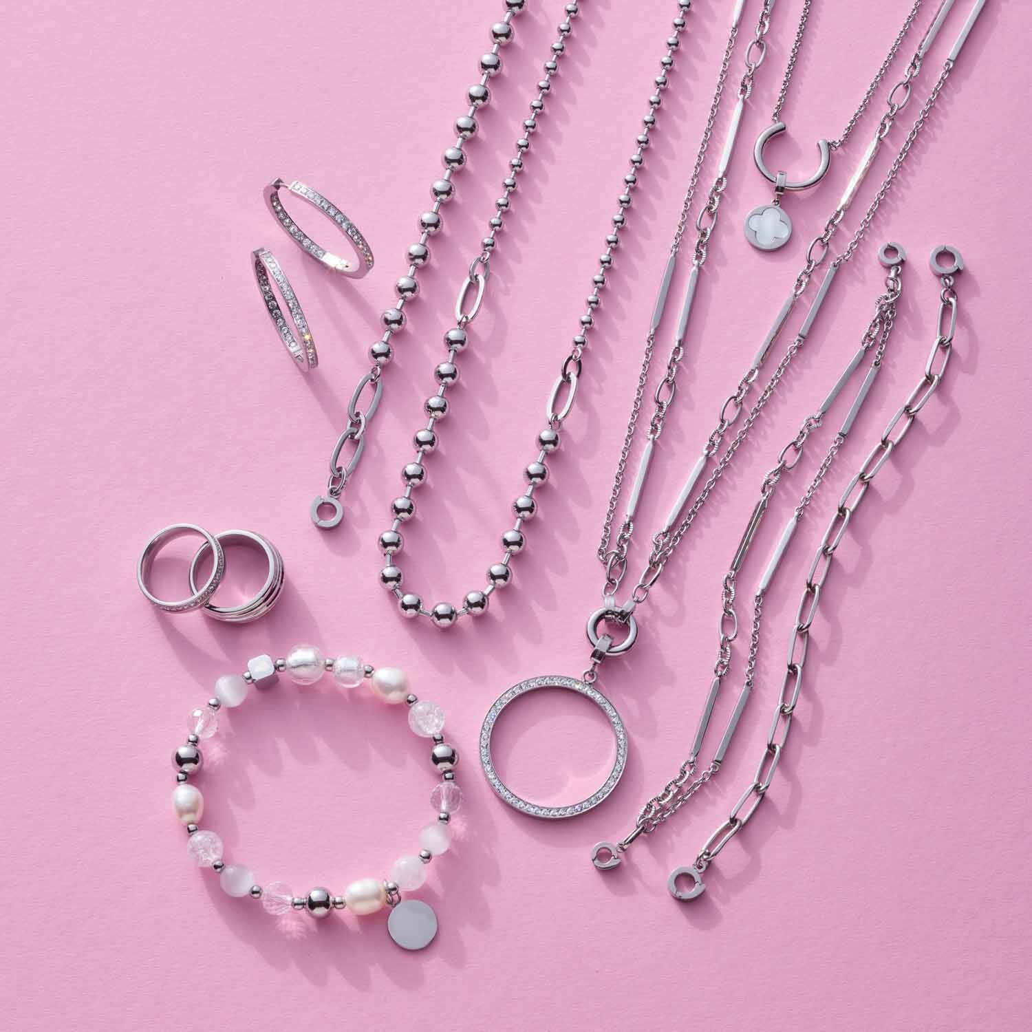 leonardo-clip-mix-grace-80-cm-collier-argent-long image 6
