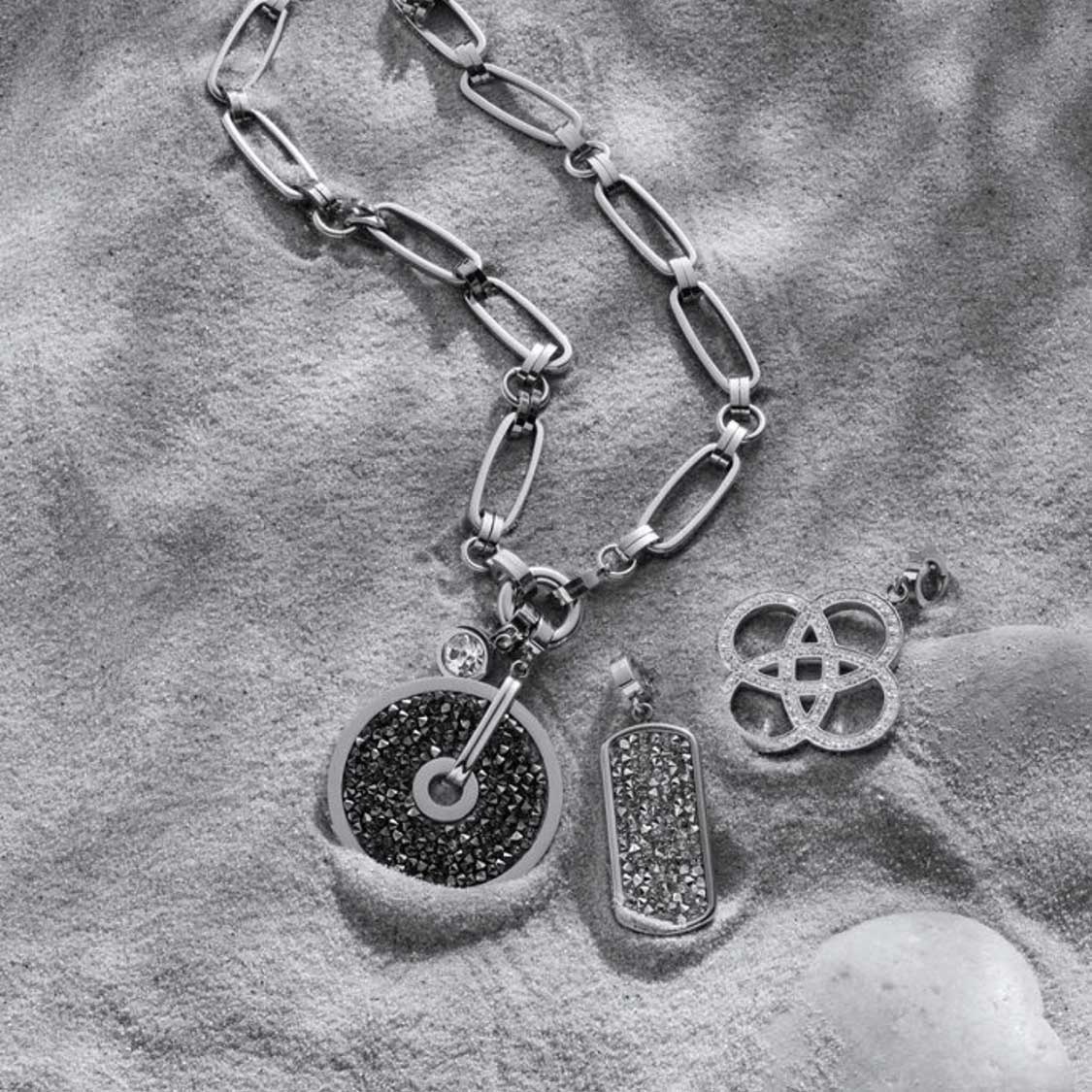 leonardo-clip-mix-edith-pendentif-argent-rectangle-cristal image 8