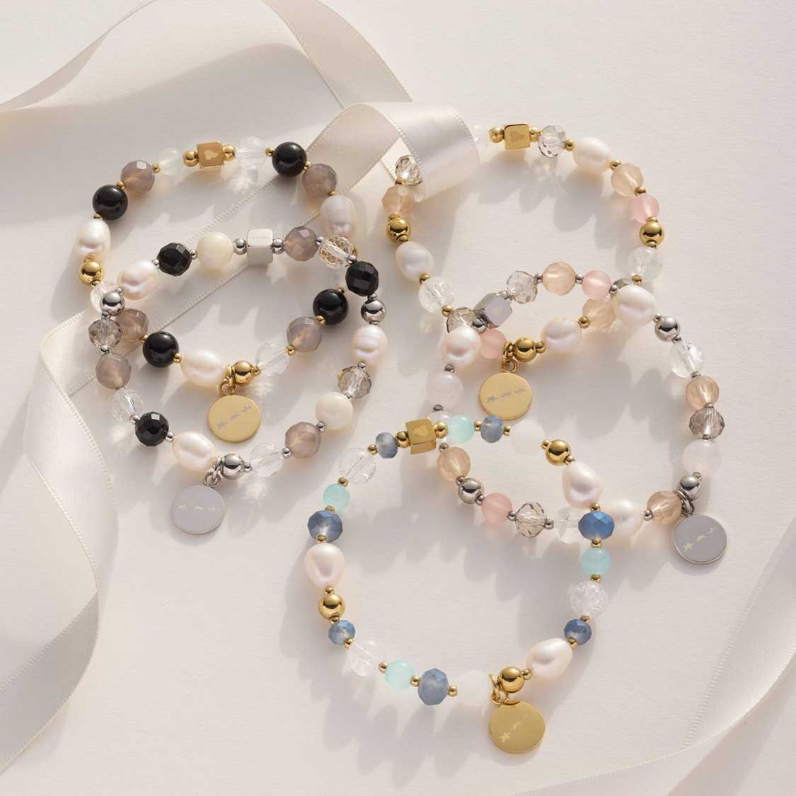 leonardo-hope-bracelet-dor-bleu-perle-lastique image 6