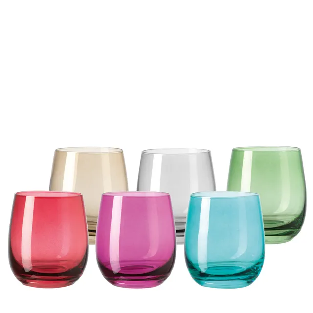 leonardo-sora-verre-eau-360-ml-lot-de-6-multicolore image 1