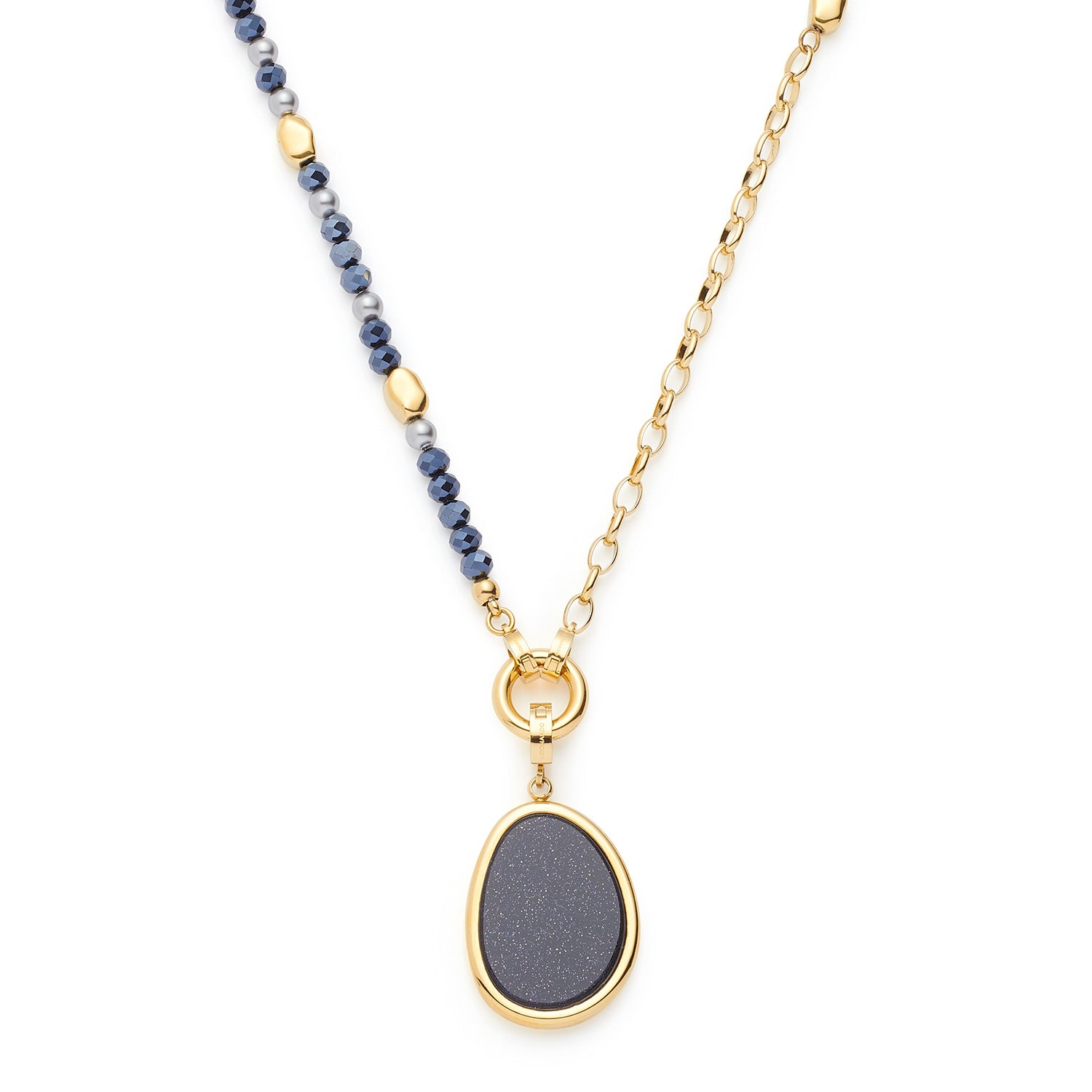 leonardo-charlene-collier-dor-set-50-cm-bleu image 3