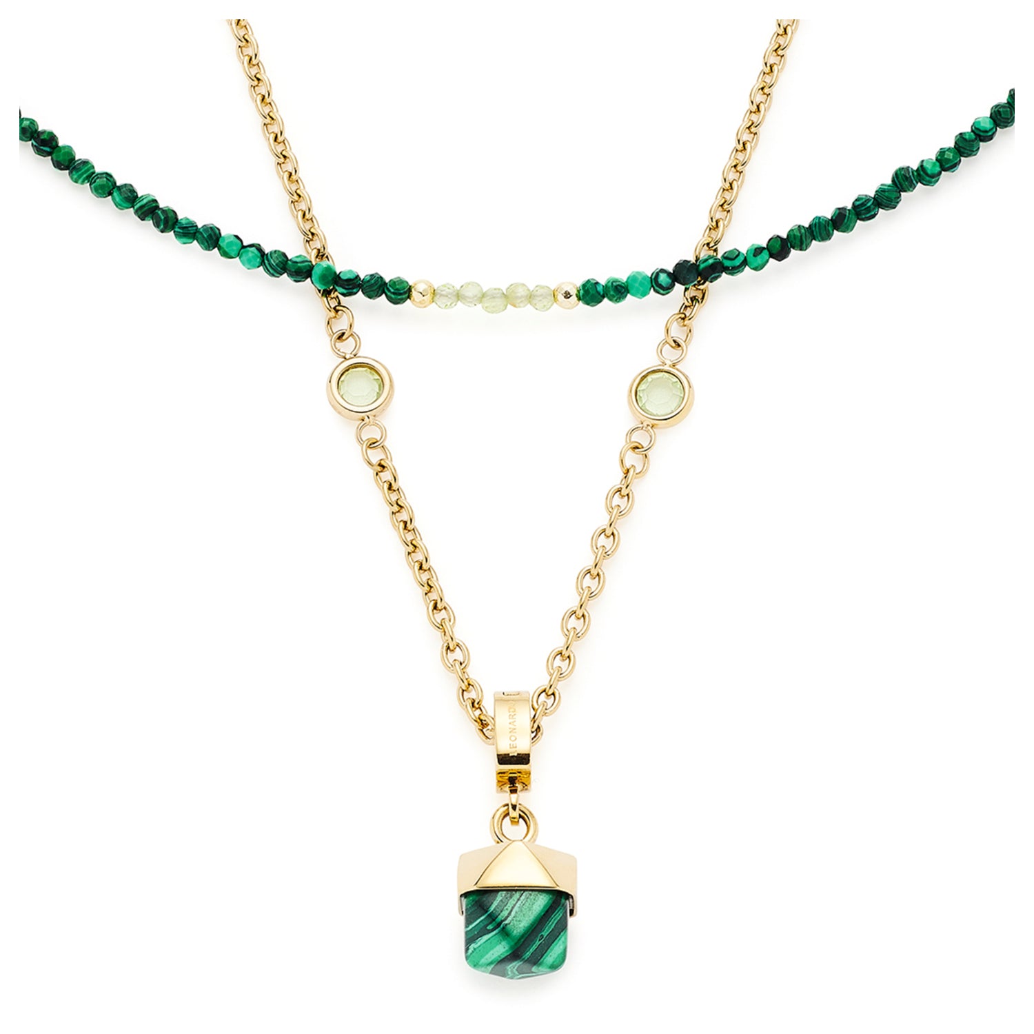 leonardo-valea-collier-malachite-vert-45-cm image 2