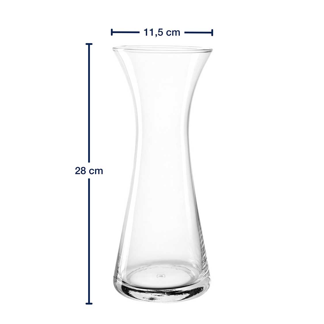leonardo-gia-vase-verre-transparent-28-cm-fait-main image 3