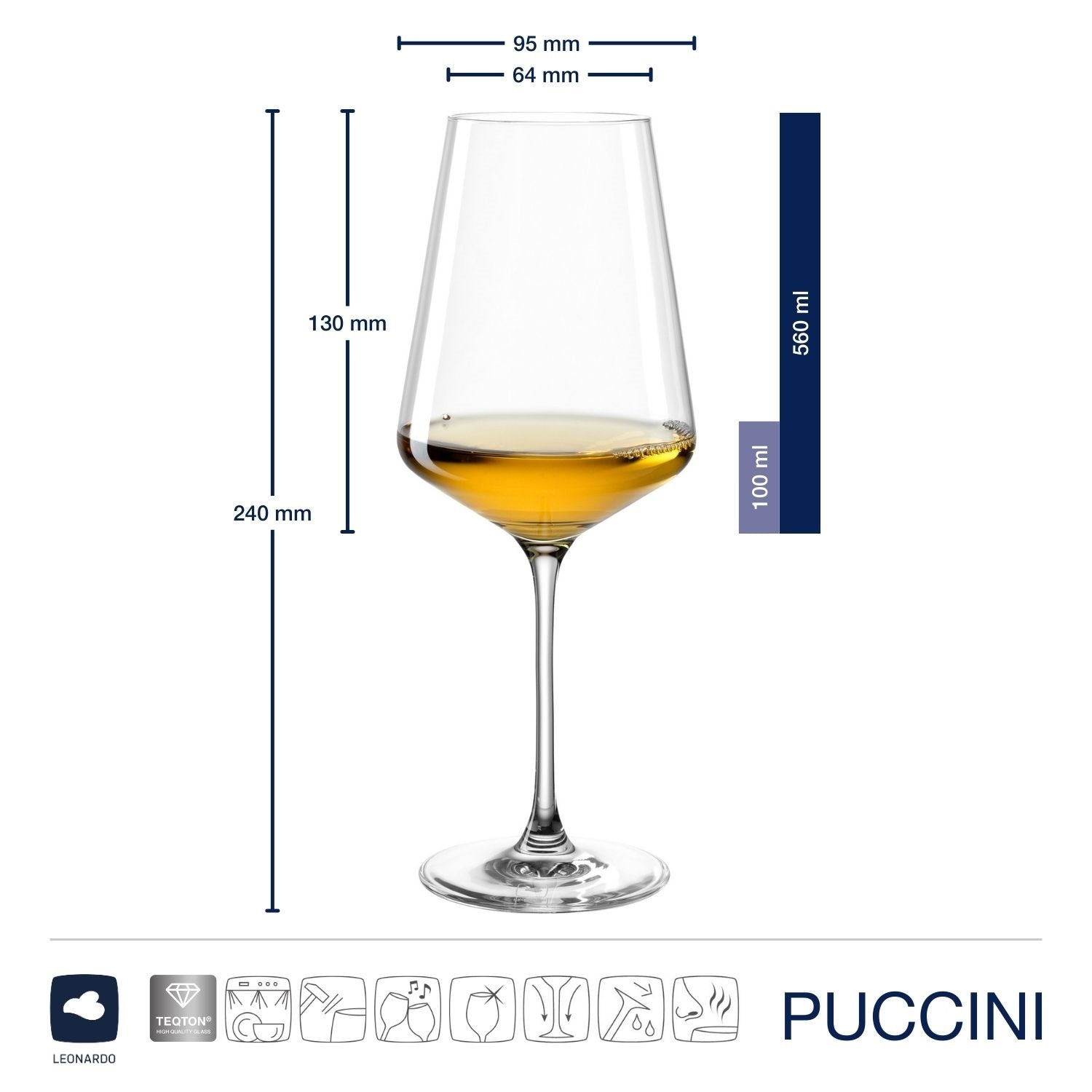 leonardo-puccini-verres-vin-blanc-560-ml-lot-6 image 2
