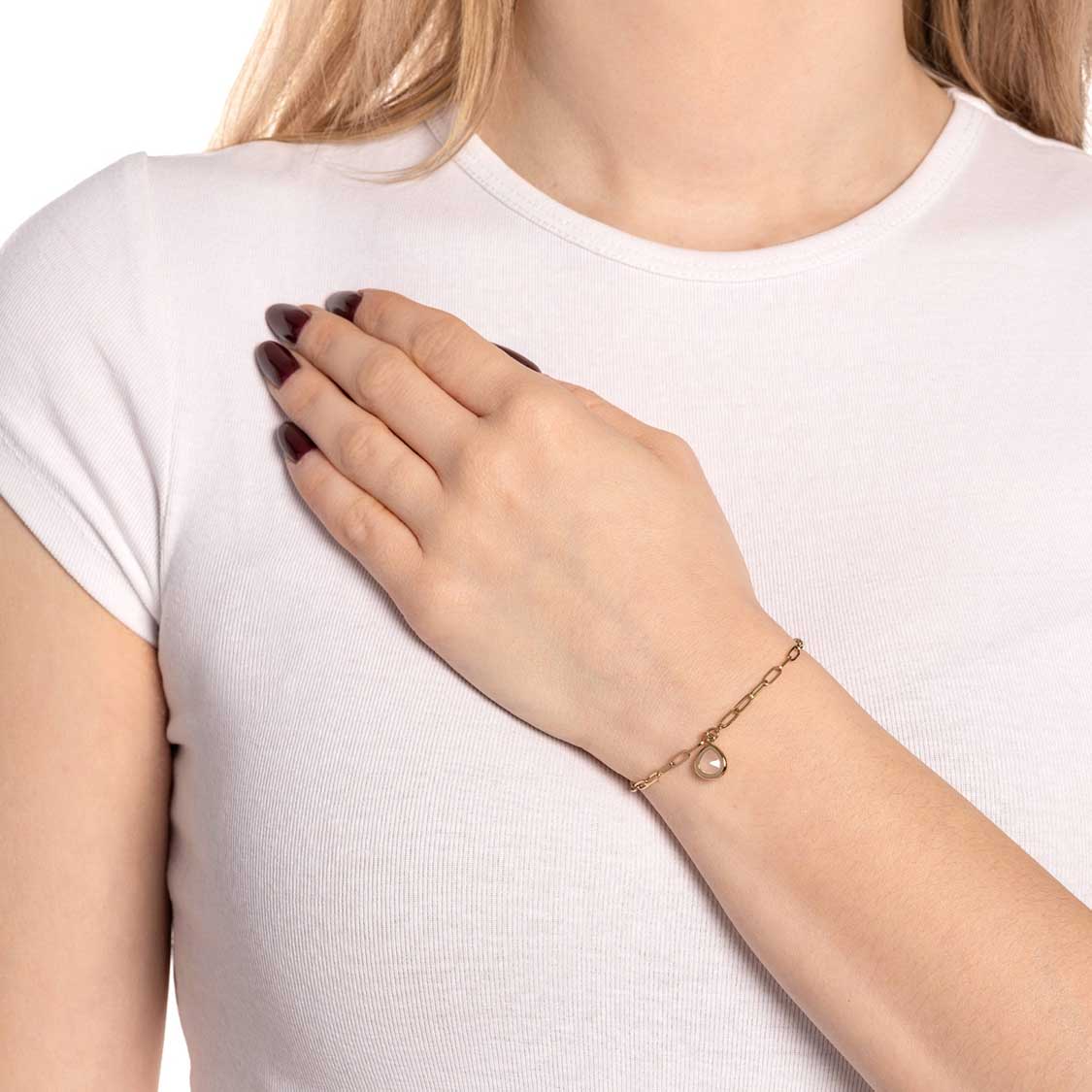 leonardo-indra-bracelet-dor-pierre-blanche-r-glable image 3