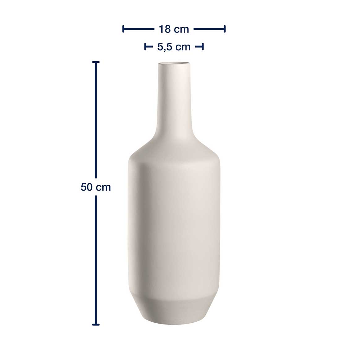 leonardo-milano-vase-c-ramique-50-cm-cr-me image 3