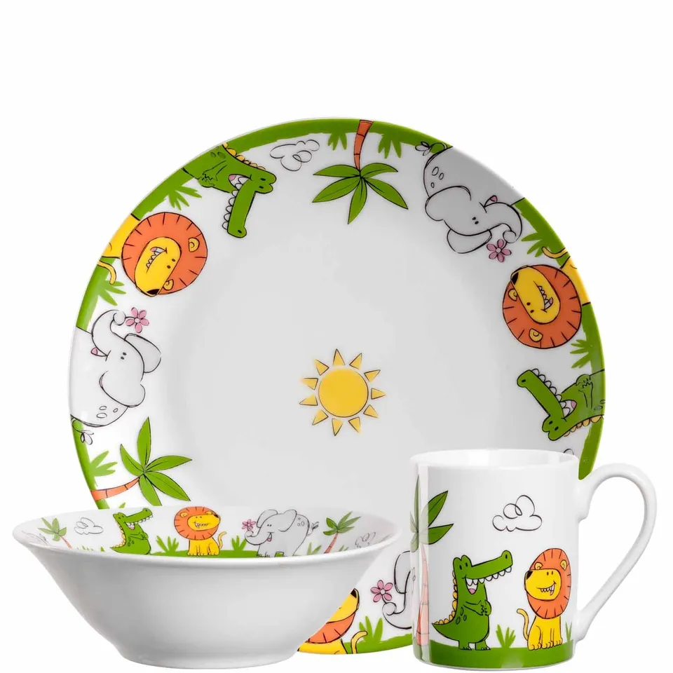 leonardo-bambini-coffret-vaisselle-enfant-3-pi-ces-safari image 1