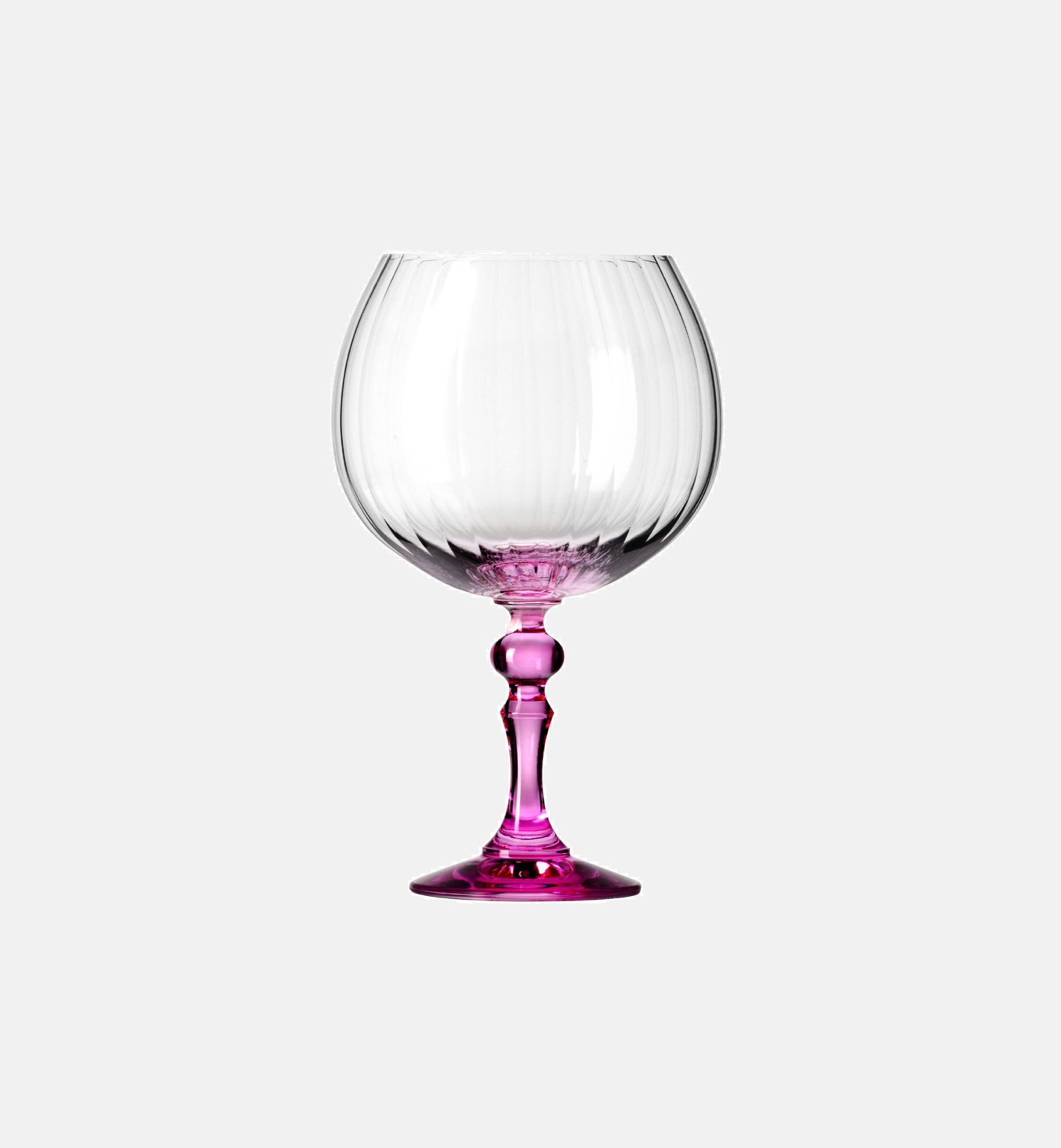 krosno-bubble-verre-gin-660-ml-pied-rose-stri image 1