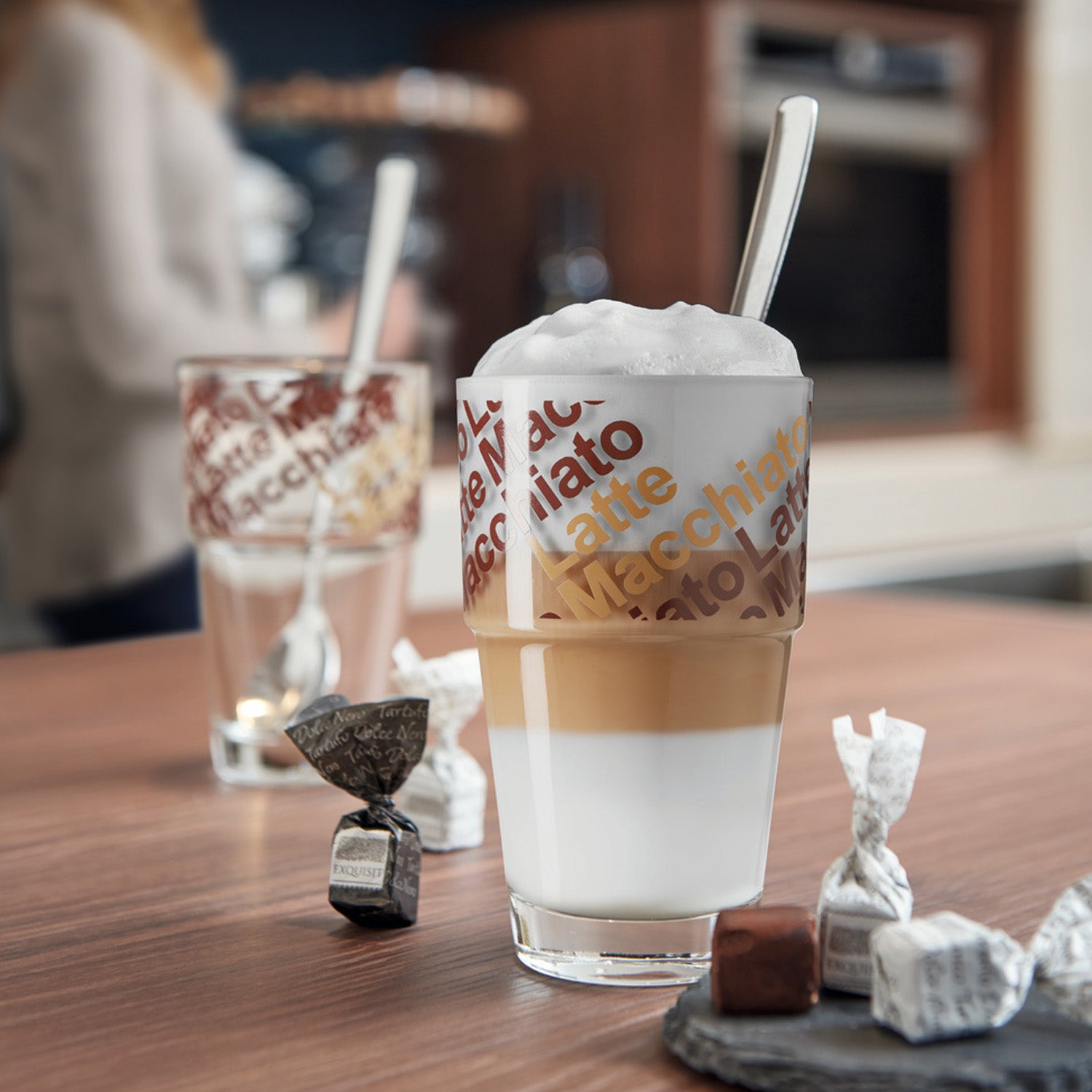 leonardo-solo-verre-caf-latte-410-ml-marron-lot-de-4 image 4