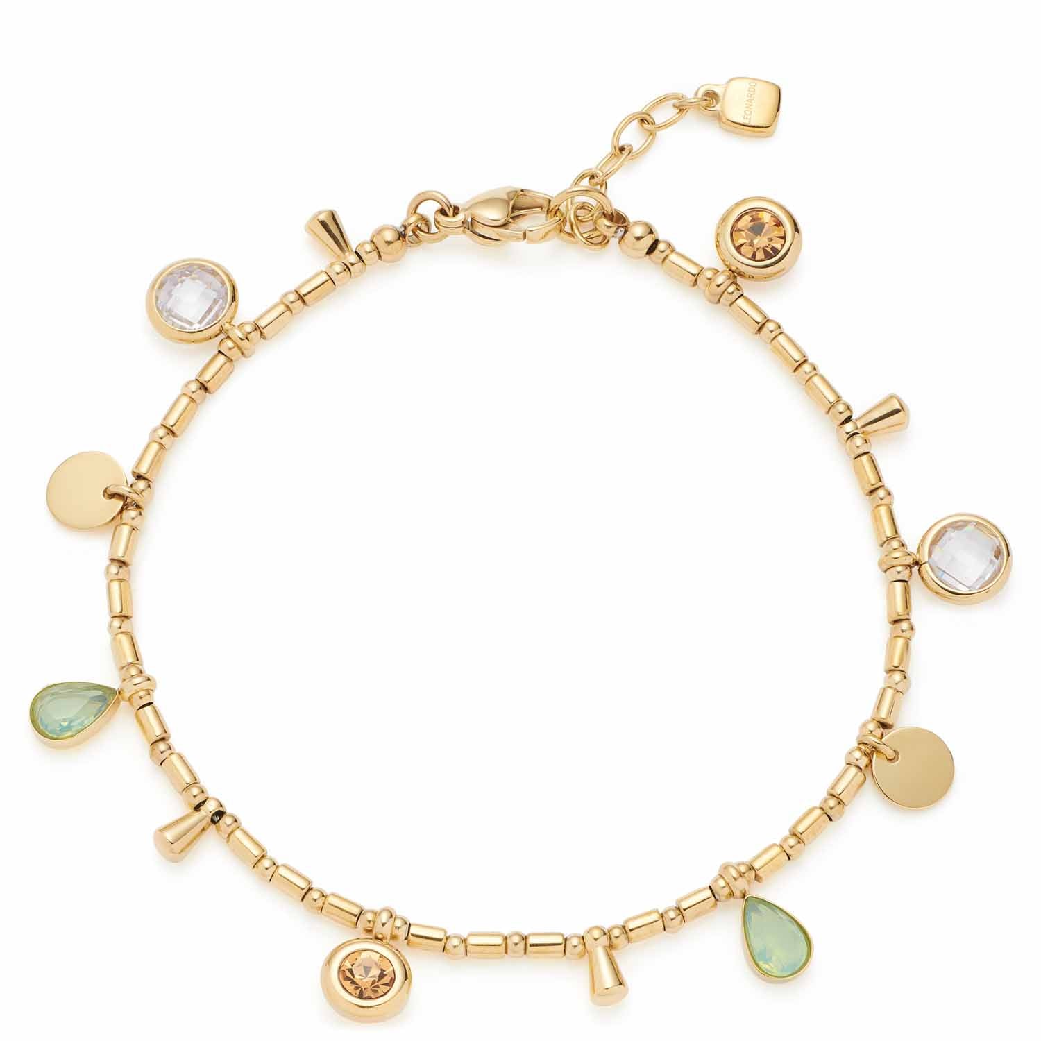 leonardo-ella-bracelet-charms-dor-cristaux-multicolore image 1