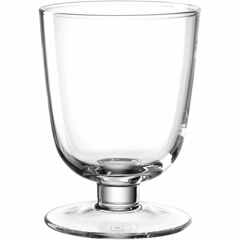 leonardo-capanna-photophore-sur-pied-verre-16-cm-transparent image 1