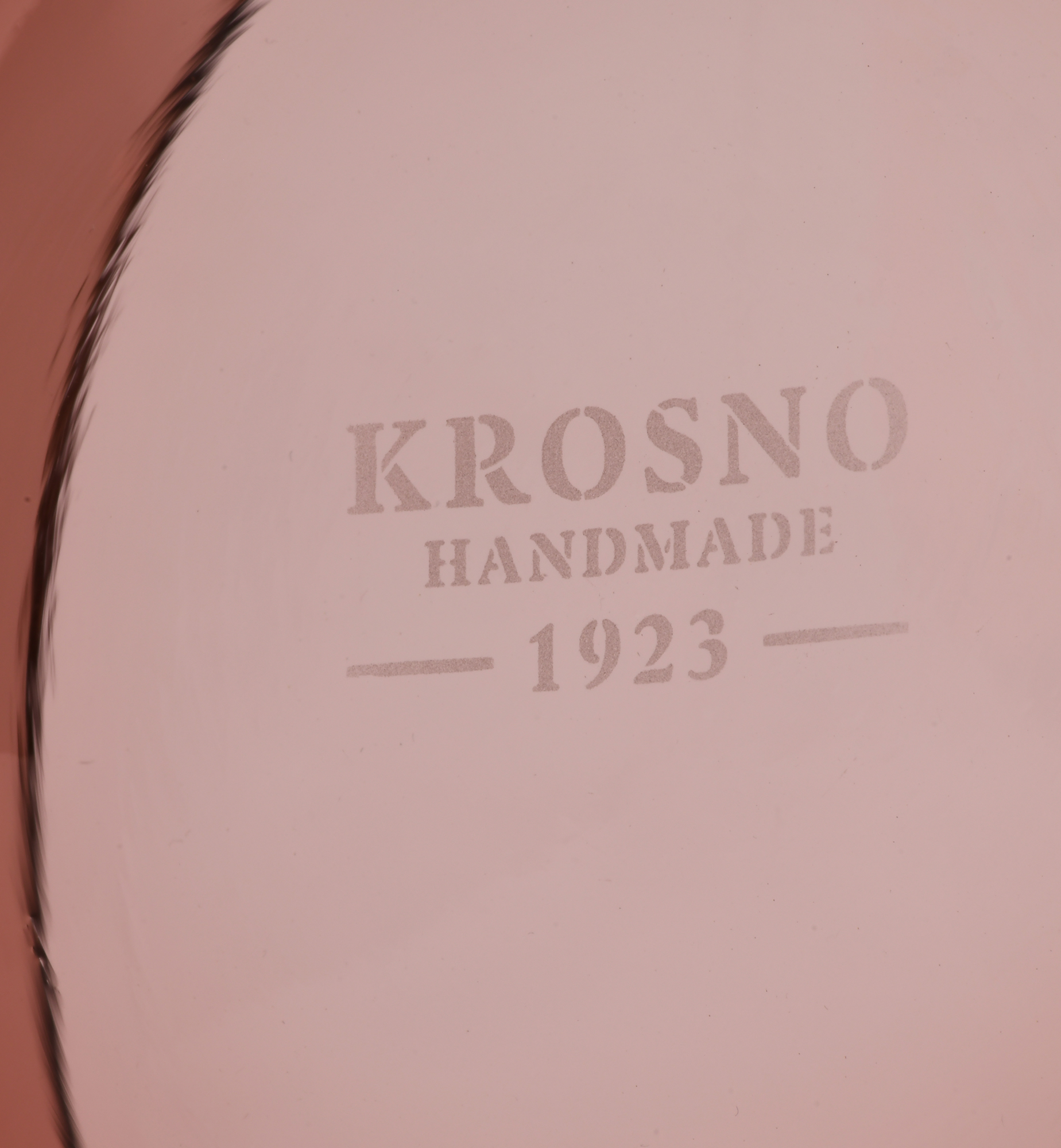 krosno-flow-burgund-20-cm-saladier-verre-meraude image 4