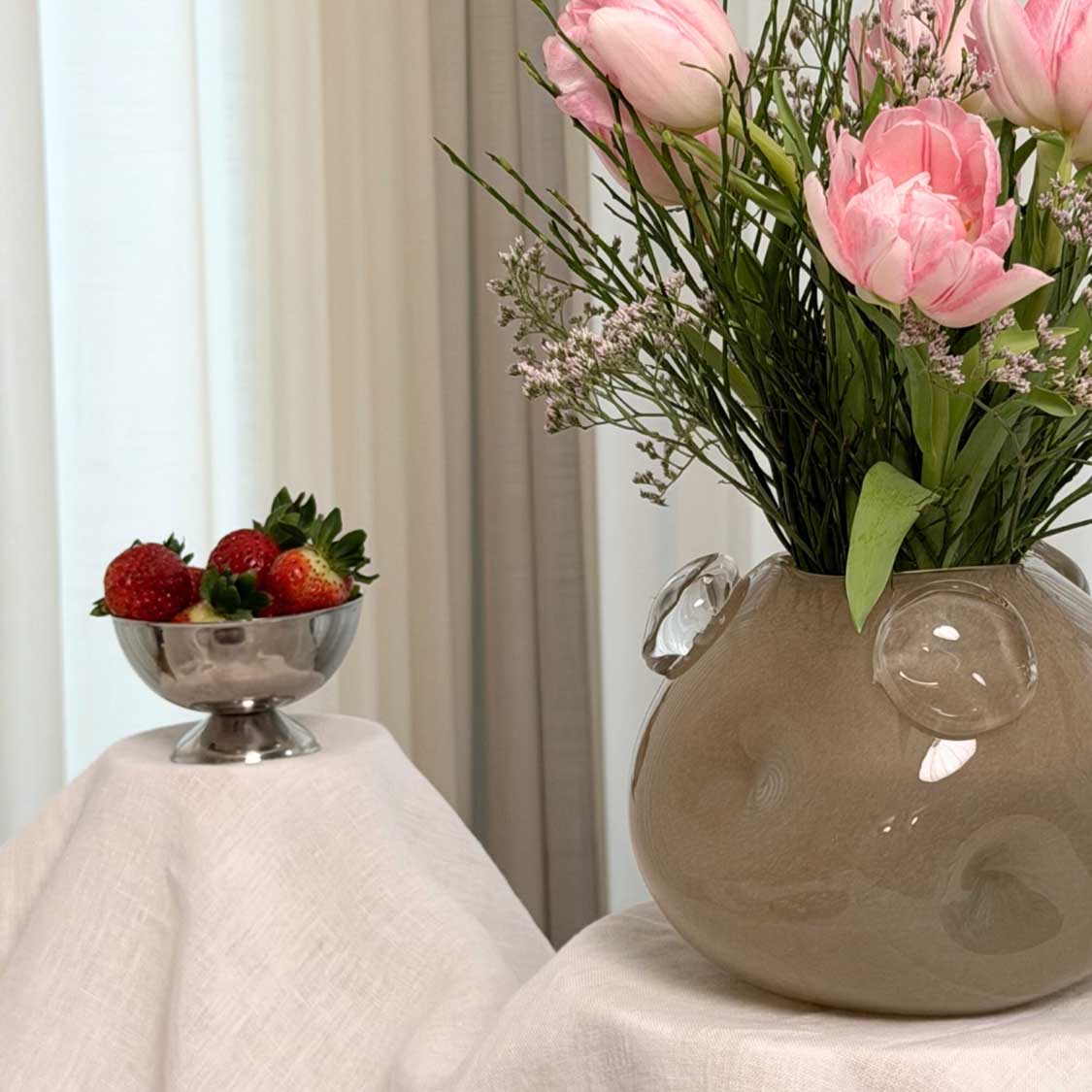 leonardo-hazel-vase-16-cm-beige-en-verre image 5