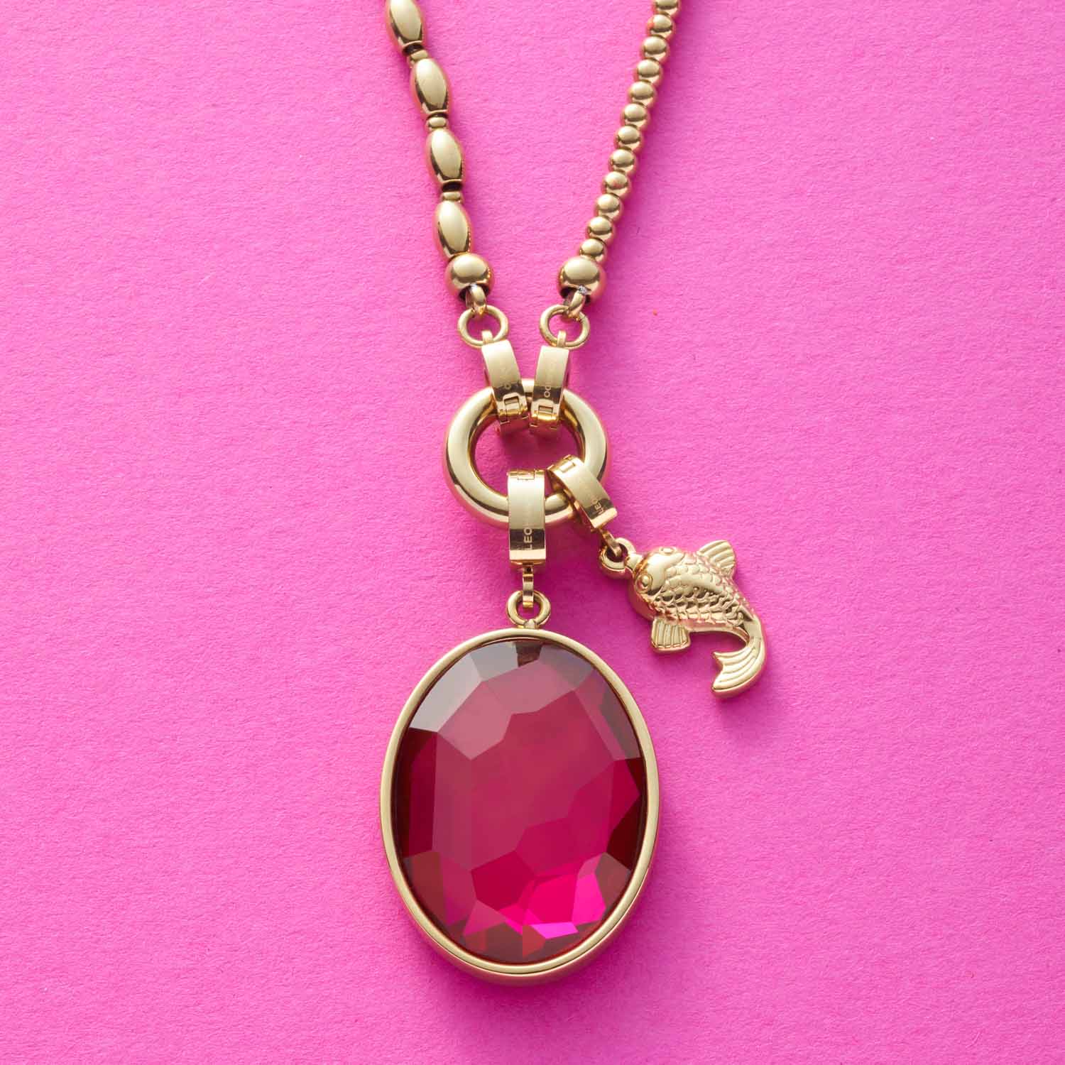 leonardo-clip-mix-jamira-pendentif-rose-dor image 2