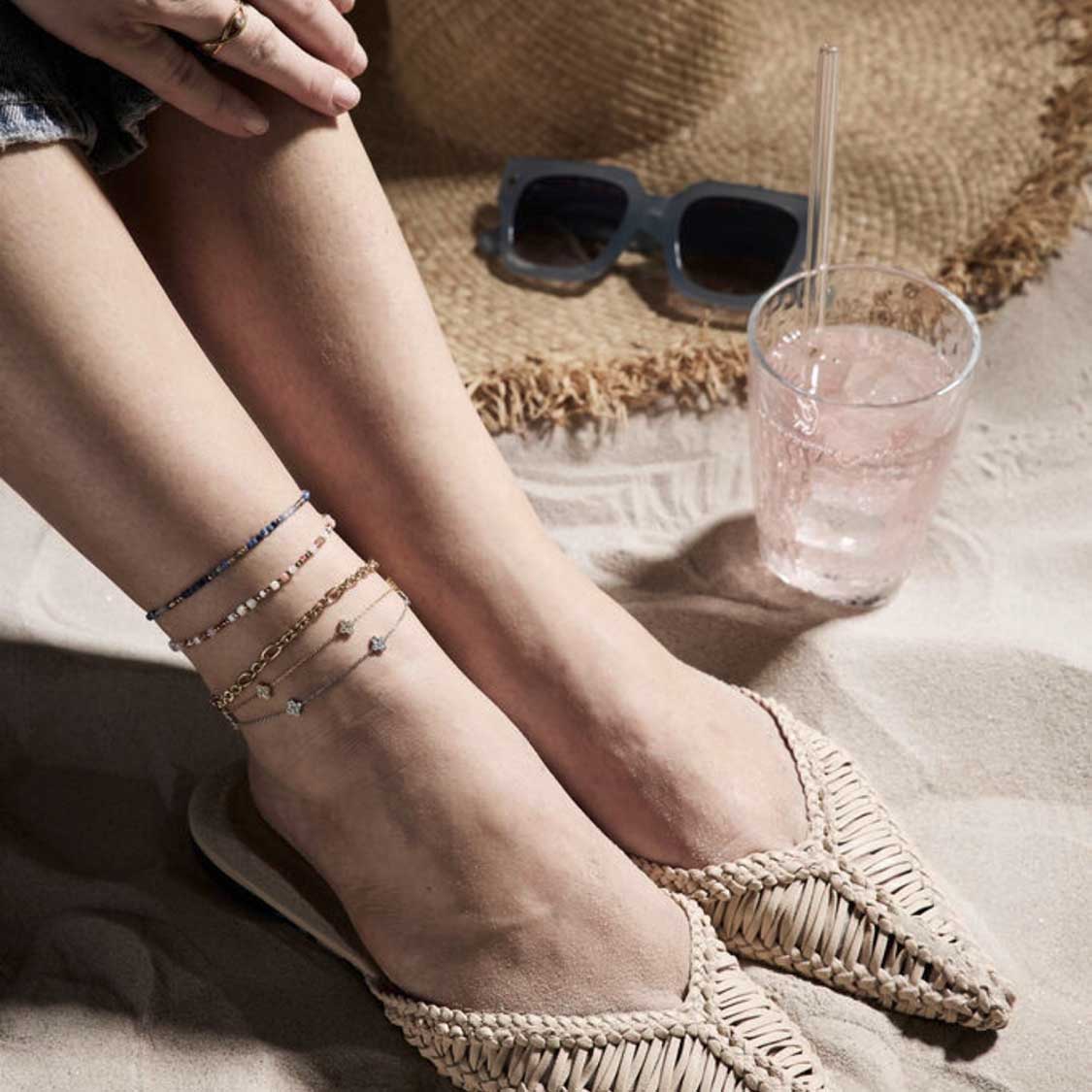 leonardo-rose-cha-ne-cheville-dor-e-bleue-pierres image 2