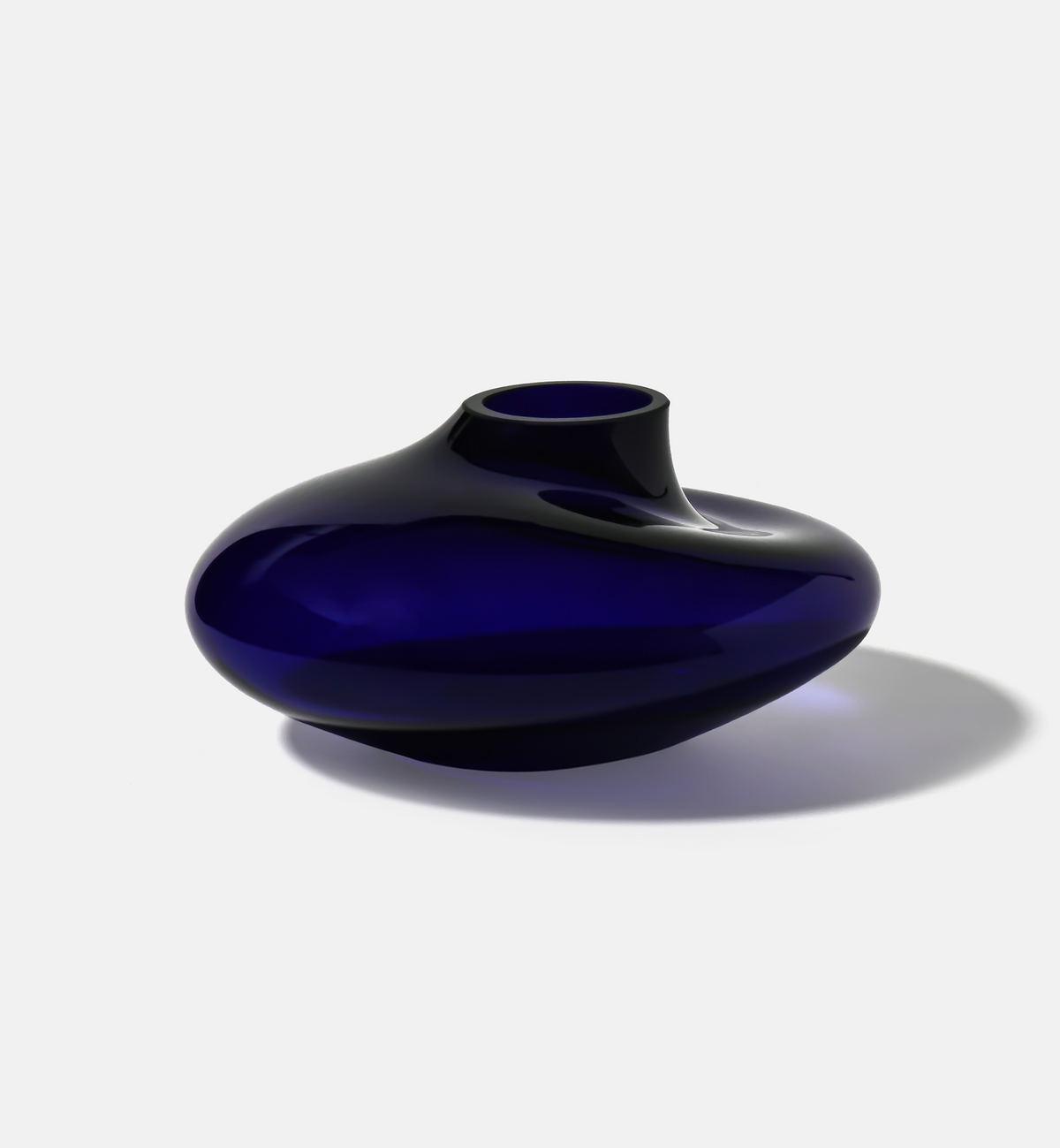 krosno-pebble-2017-vase-cristal-12-cm-cobalt image 2