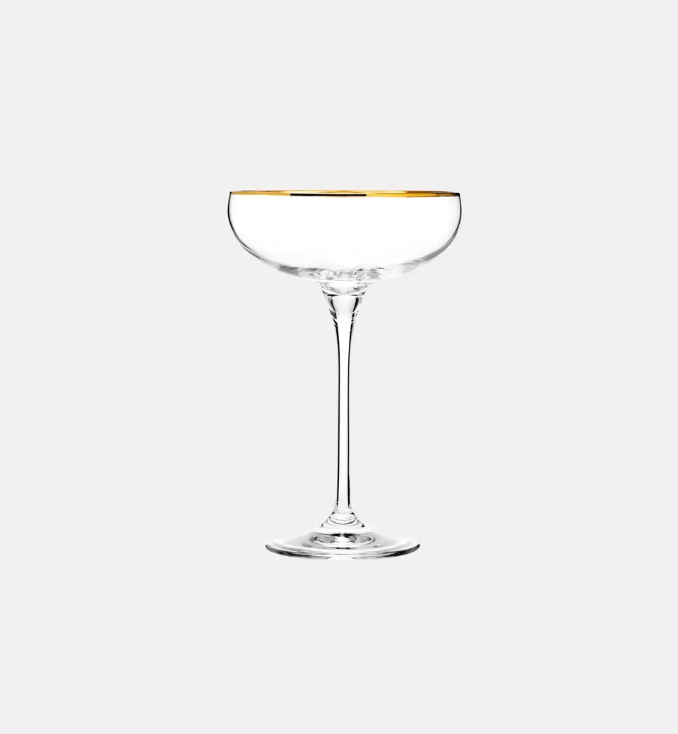 krosno-harmony-gold-coupe-champagne-280-ml-liser-or image 1