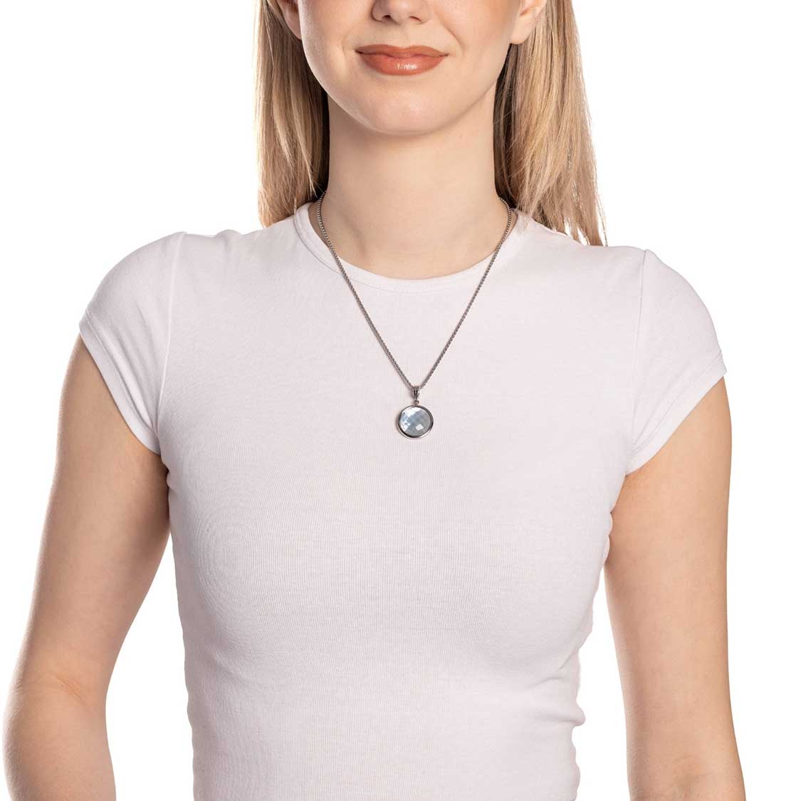leonardo-clip-mix-minka-pendentif-bleu-nacre-m image 3