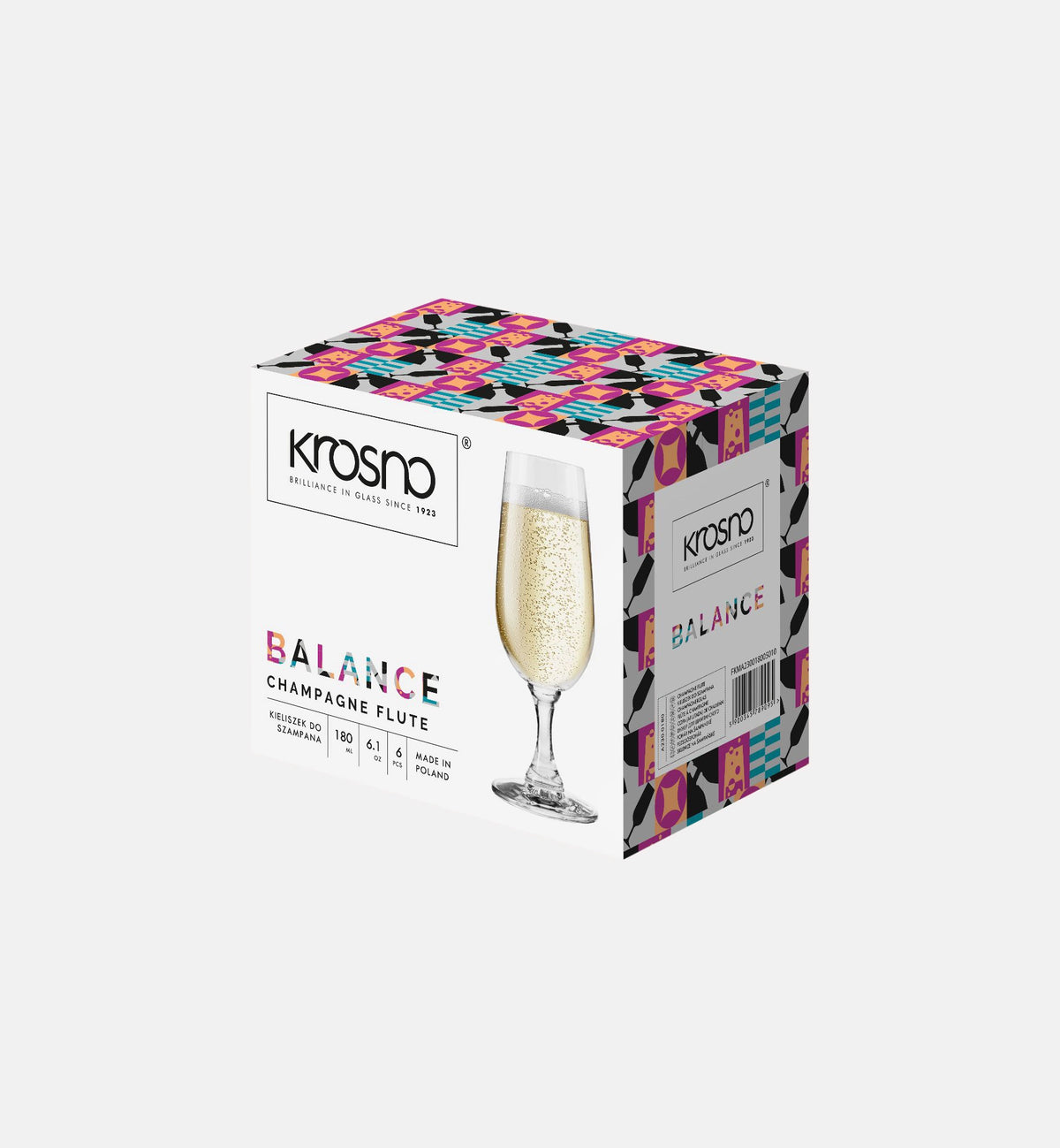 krosno-balance-fl-tes-champagne-190-ml-cristallin image 2