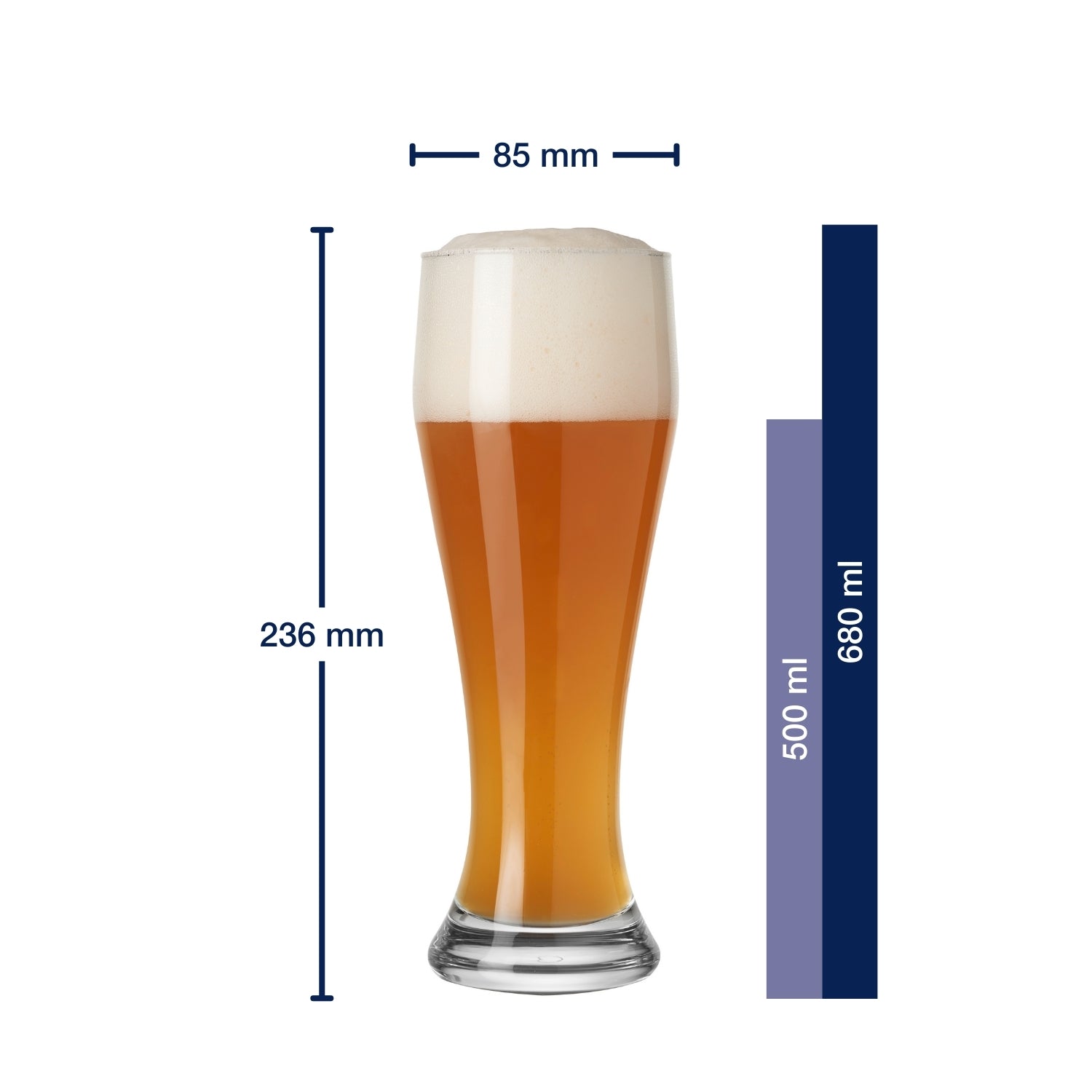 leonardo-limited-edition-verres-biere-500-ml-lot-de-6-transparent image 2