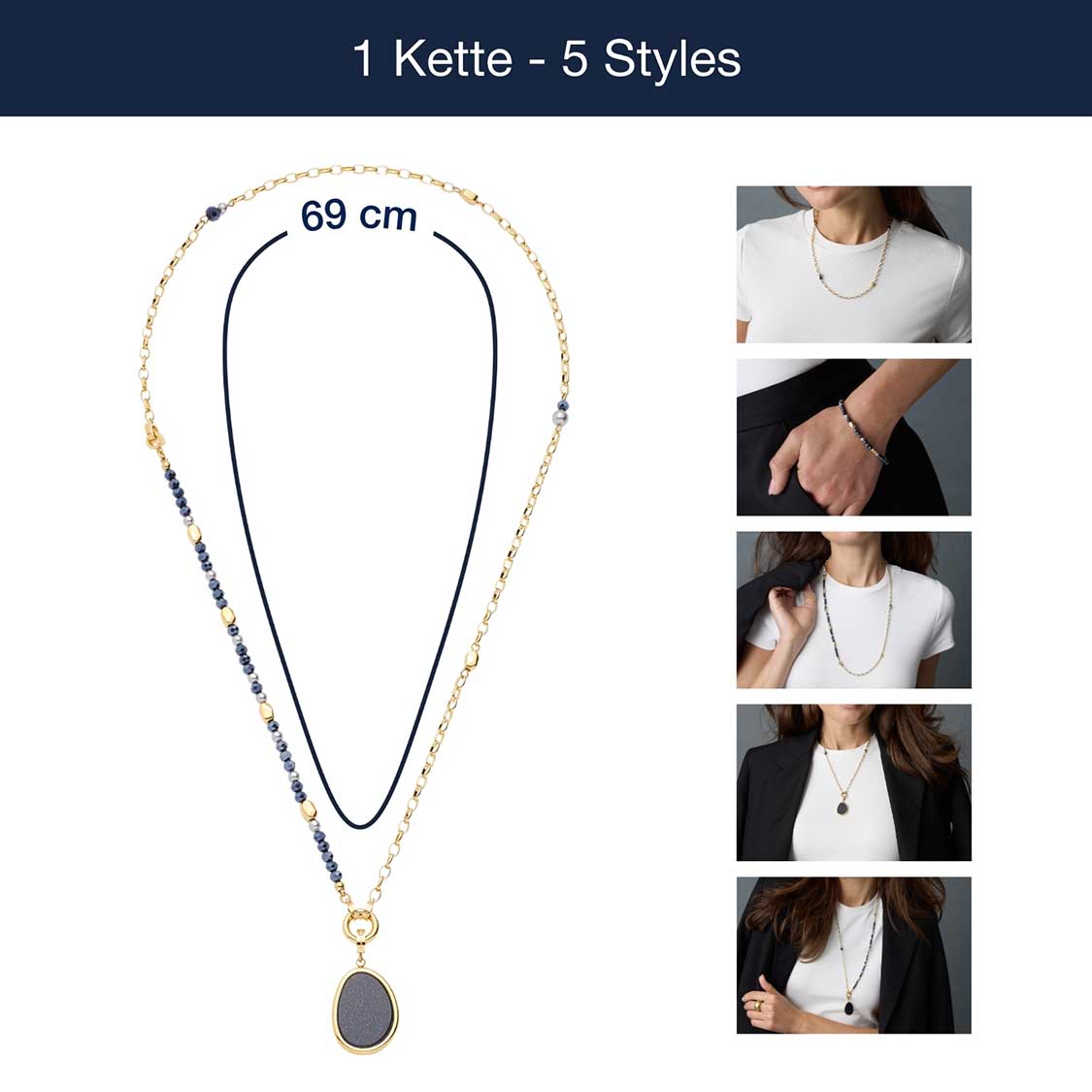 leonardo-charlene-collier-dor-set-50-cm-bleu image 5