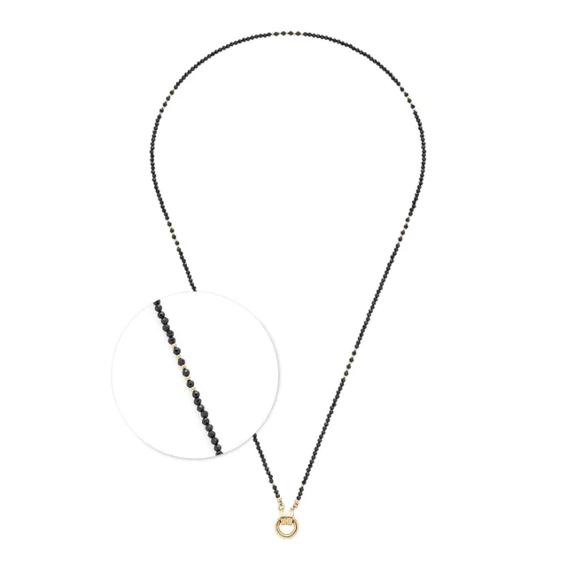 leonardo-clip-mix-pippa-70-cm-collier-noir-perles-de-cristal image 1