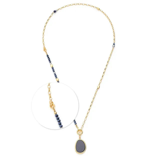 leonardo-charlene-collier-dor-set-50-cm-bleu image 1