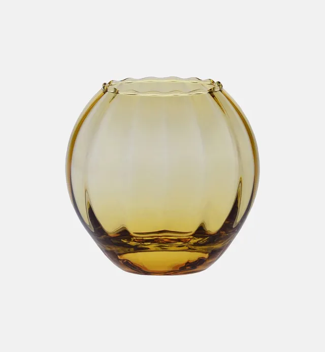 krosno-gemstone-bougeoir-ambre-11-4-cm-cristal image 1