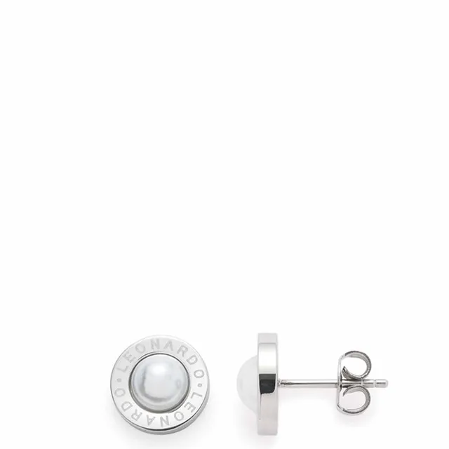 leonardo-matrix-boucles-d-oreilles-puces-nacre-blanc image 1