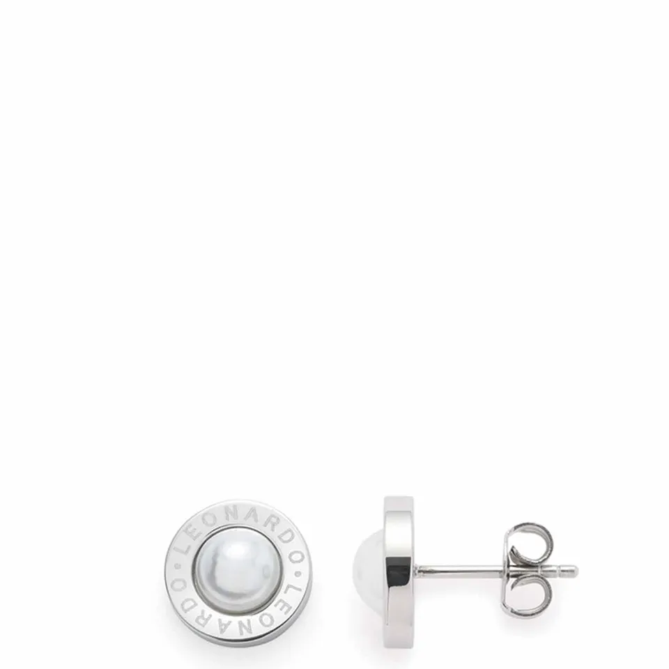 leonardo-matrix-boucles-d-oreilles-puces-nacre-blanc image 1