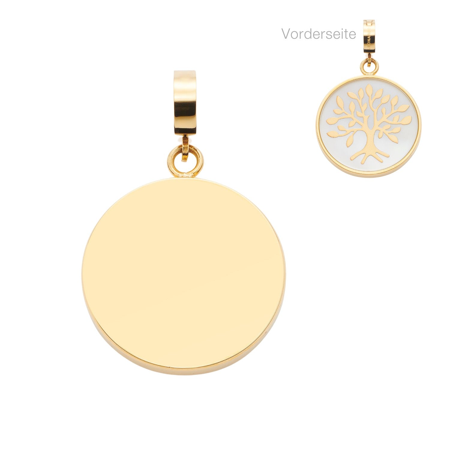 leonardo-clip-mix-mahina-pendentif-arbre-de-vie-dor-gravure image 2