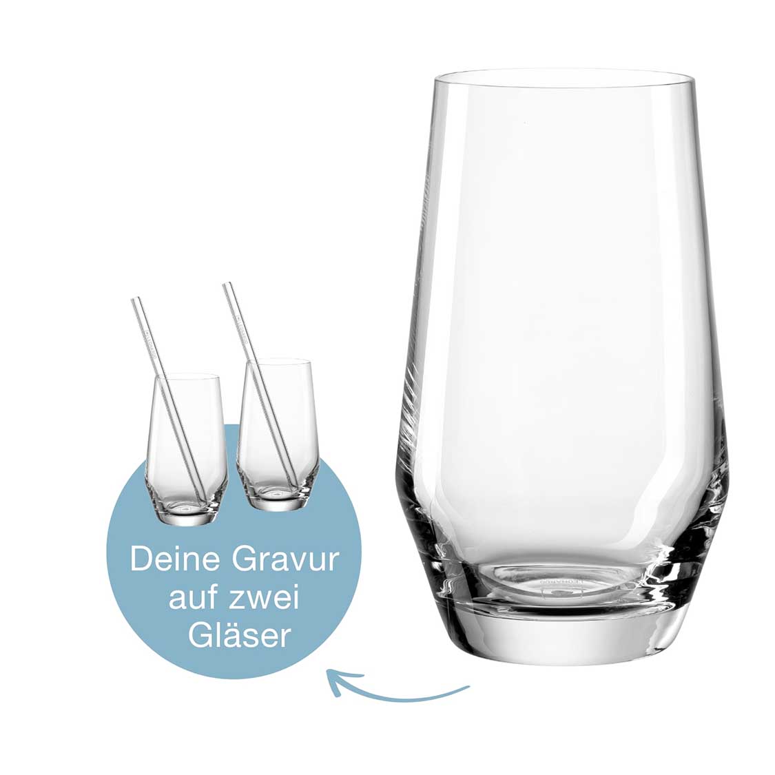 leonardo-puccini-verre-eau-365-ml-gravure-coffret-5 image 2