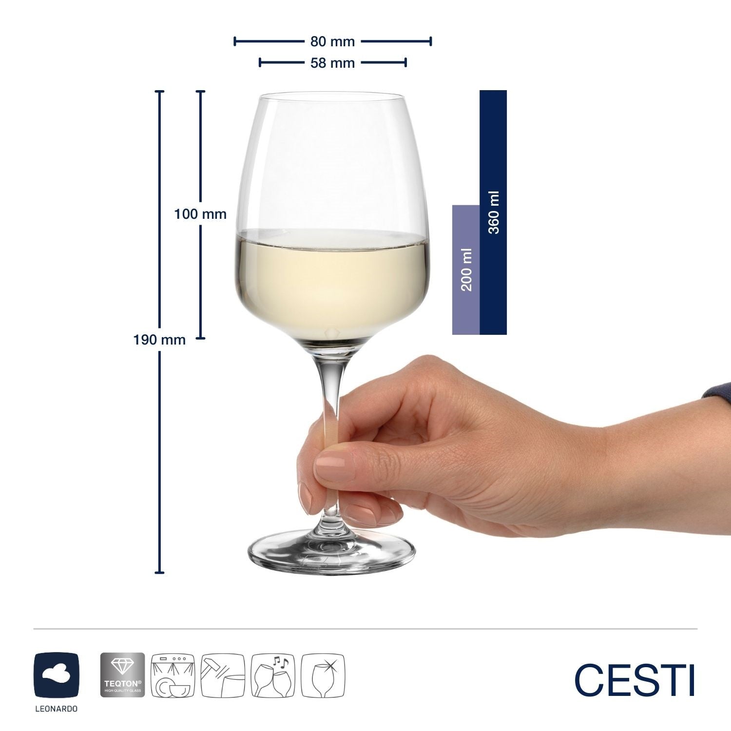 leonardo-cesti-verres-vin-blanc-360-ml-lot-de-6-chiffon image 2