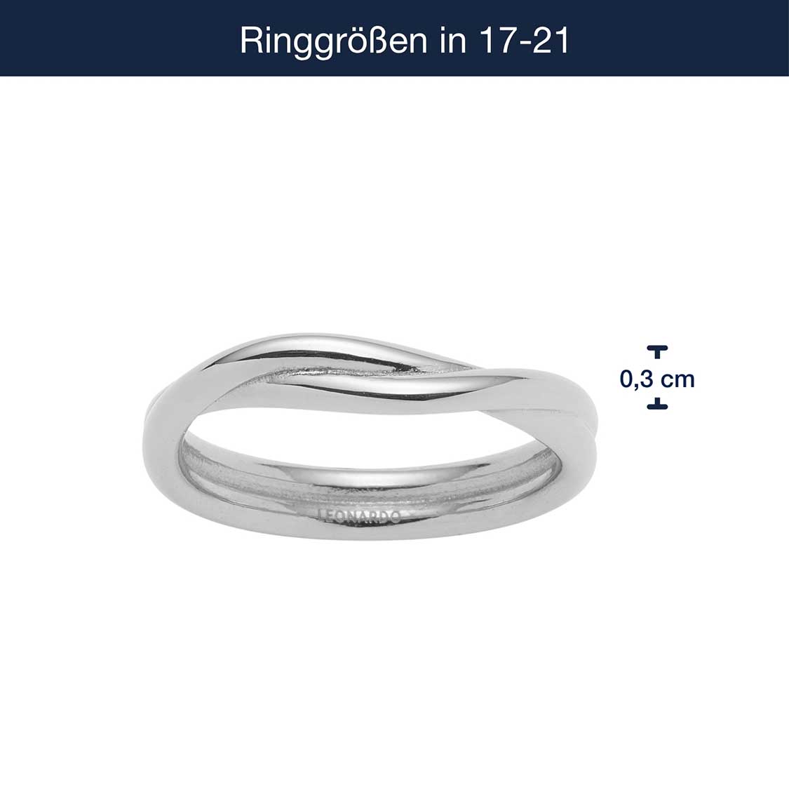 leonardo-twister-20-ciao-bague-argent-entrelac-e image 4
