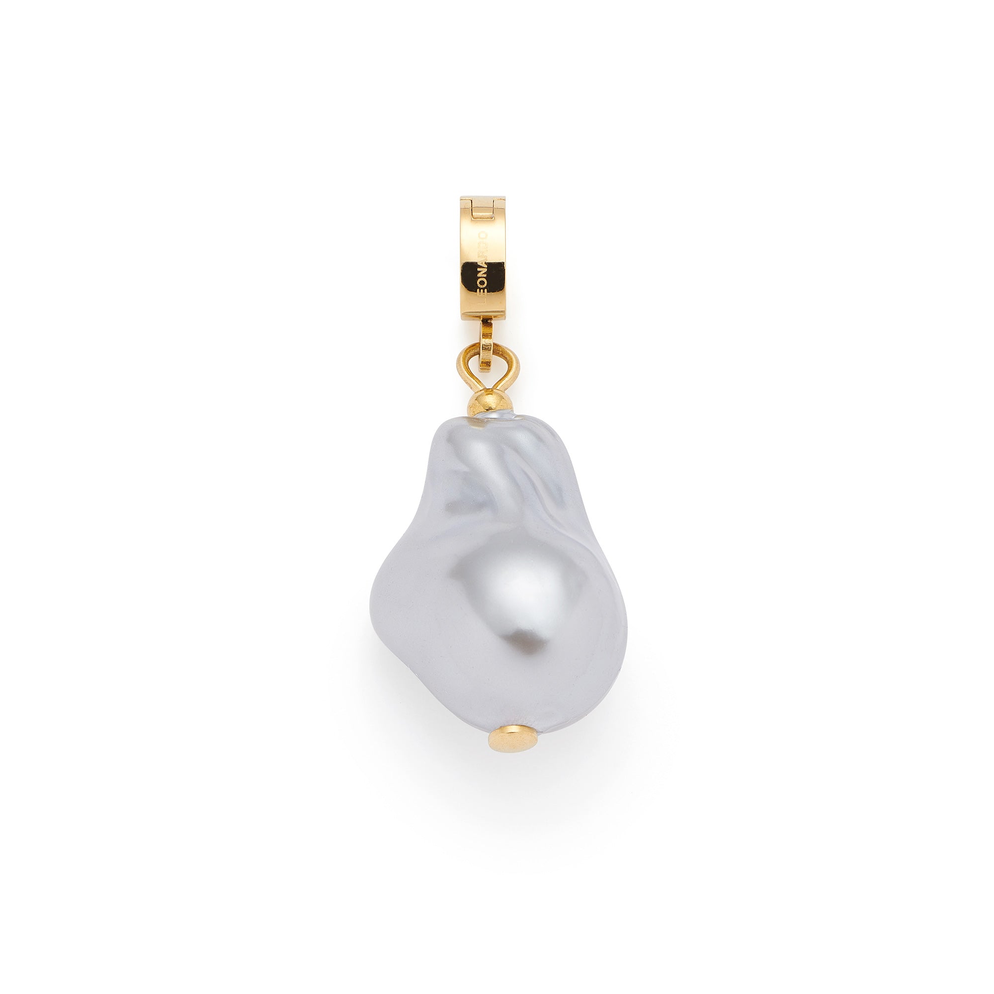 leonardo-wilmi-clip-mix-pendentif-perle-gris-dor image 1