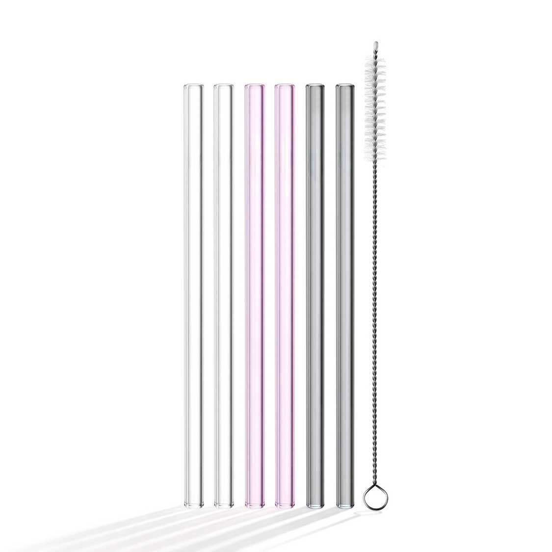 leonardo-sano-pailles-en-verre-18-cm-lot-6-brosse image 1