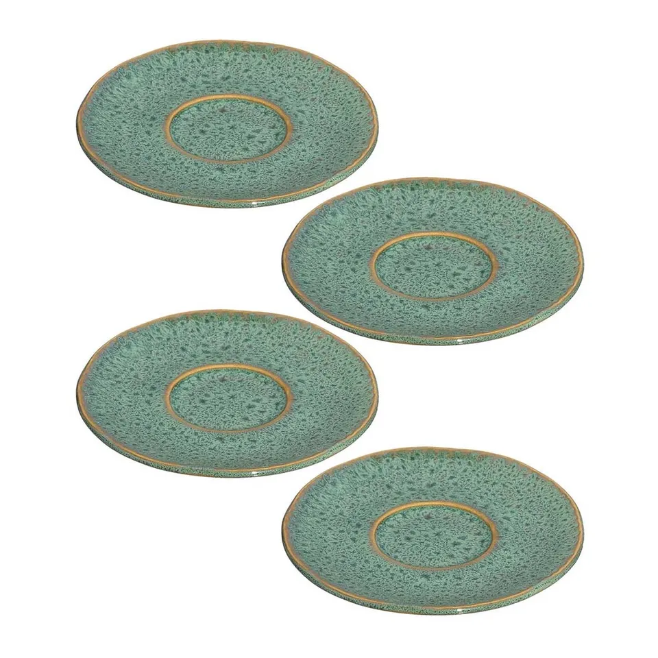 leonardo-matera-sous-tasse-11-cm-lot-4-c-ramique-vert image 1