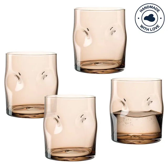 leonardo-vesuvio-verre-marron-300-ml-lot-4 image 1