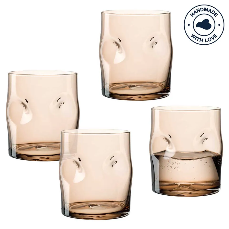 leonardo-vesuvio-verre-marron-300-ml-lot-4 image 1