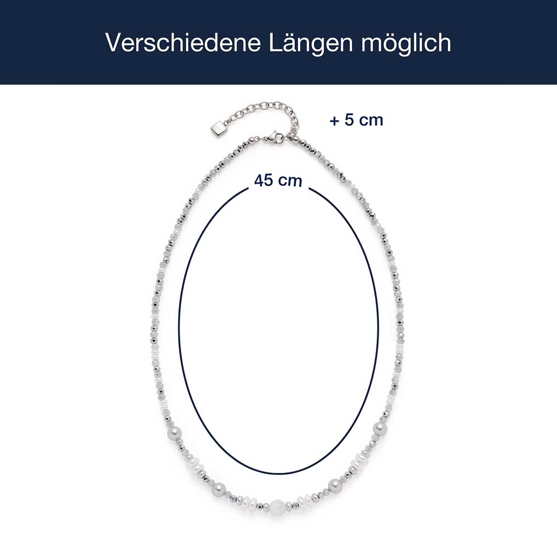 leonardo-klara-collier-45-cm-perles-blanc-gris-bleu image 4