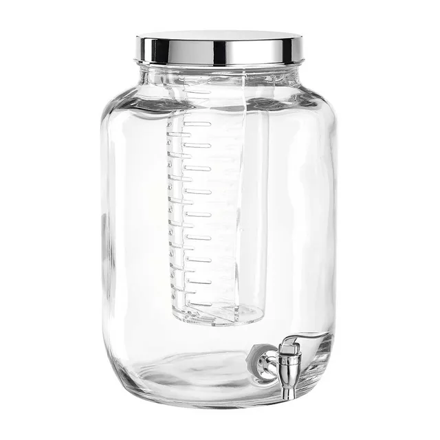 leonardo-succo-distributeur-boisson-verre-7-l-avec-infuseur image 1
