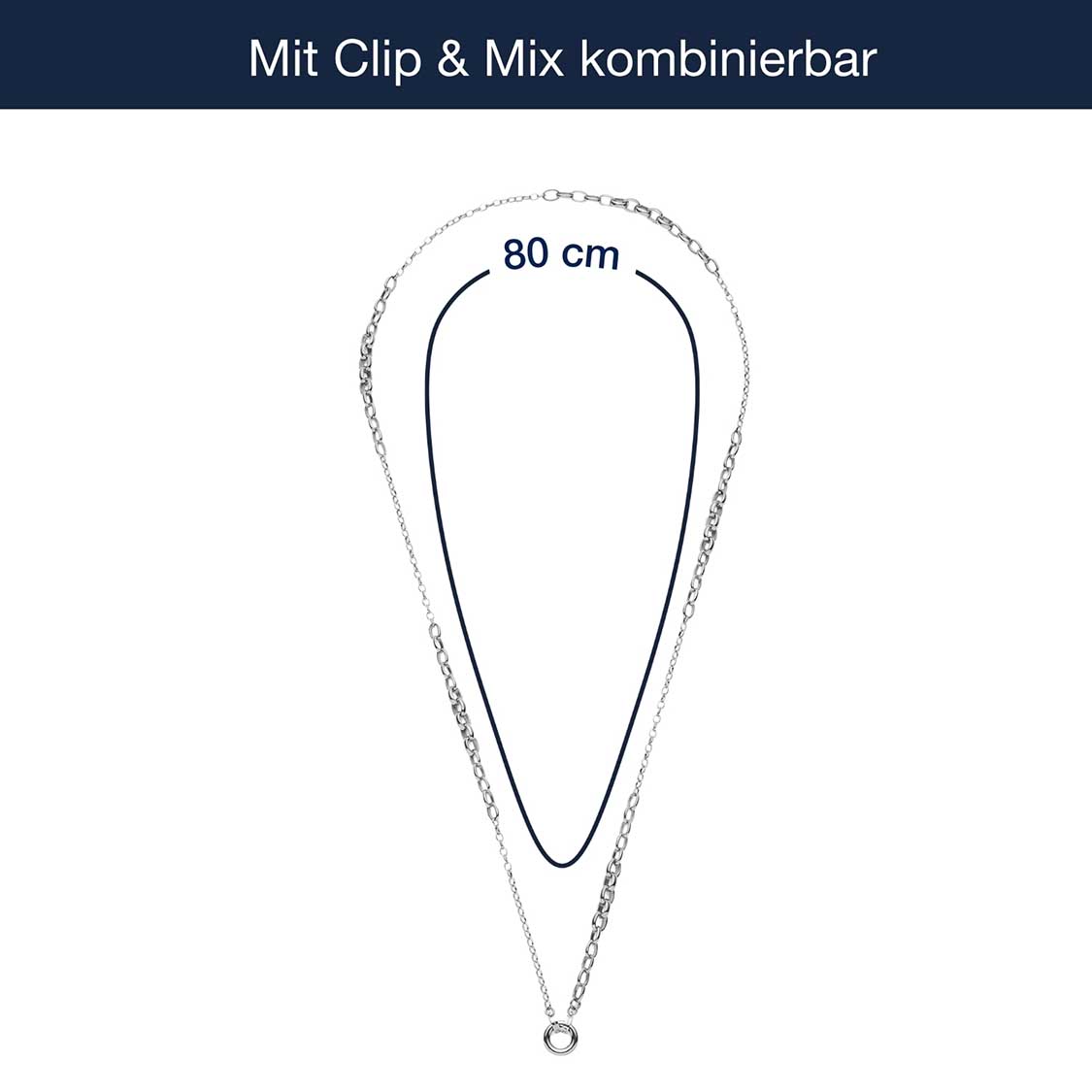 leonardo-clip-mix-suzanne-collier-long-argent-80-cm image 5