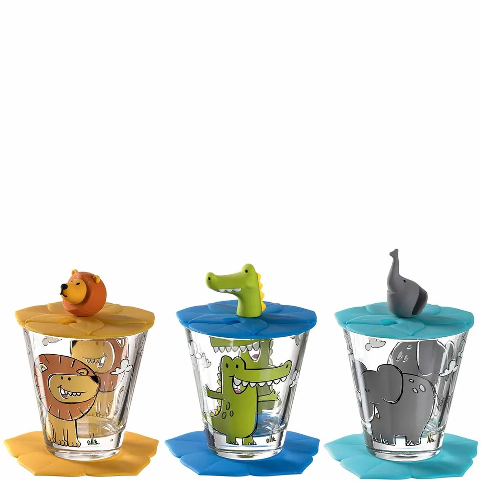 leonardo-bambini-verre-enfant-9-pi-ces-lion-safari image 1